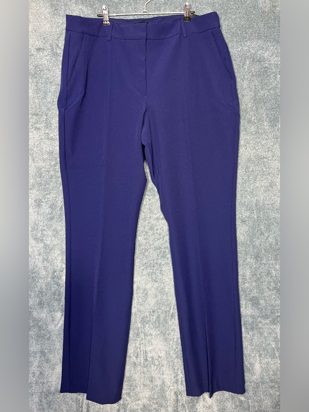 Express Editor Bootcut Dress Pants 16L Deep Blue NWT